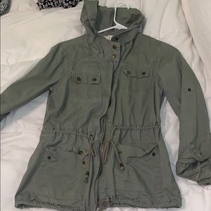 Olive green coat